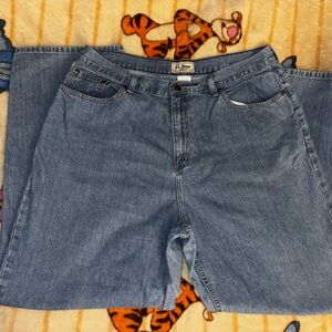 L.L. Bean Women's Straight Leg Blue Jeans